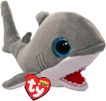 Фото TY Beanie Babies Серая акула Finnegan (37376)