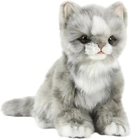 Фото Hansa Котенок жаккардовый серый (7063)