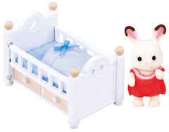 Фото Sylvanian Families Шоколадный Кролик-малыш в кроватке (5017, 2205)