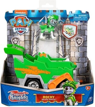 Фото Spin Master Paw Patrol Автомобиль де-люкс с водителем Рокки (SM16776/4613)