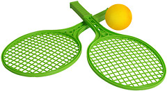 Фото ТехноК Ракетки маленькие для игры в теннис (0373)