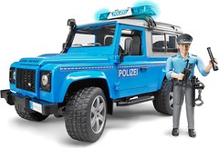 Фото Bruder Land Rover Defender и фигурка полицейского (02597)