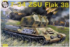 Фото Military Wheels T-34 ZSU Flak 38 (MW7213)