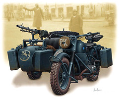 Фото Master Box WWII German Motorcycle (MB3528)