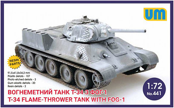 Фото UniModels T-34 Flamethrower with FOG-1 (UM441)