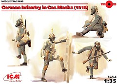 Фото ICM German Infantry in Gas Masks 1918 1:35 (35695)