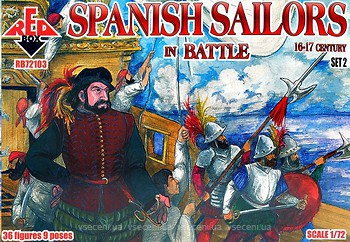 Фото Red Box Испанские моряки в битве 16-17 века (RB72103)