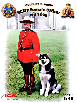 Фото ICM офицер Королевской Канадской Конной Полиции с собакой (16008)
