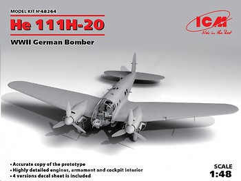 Фото ICM He 111H-20 WWII German Bomber (48264)