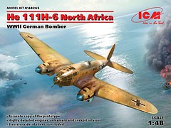 Фото ICM He 111H-6 North Africa WWII German Bomber (48265)