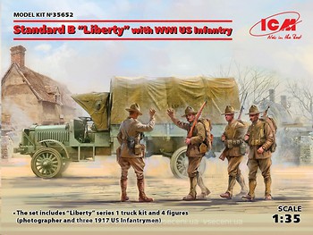 Фото ICM Standard B Liberty with WWI US Infantry (35652)