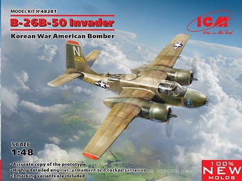 Фото ICM B-26B-50 Invader Korean War American Bomber (48281)