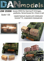 Фото DAN models Надмоторные ящики для немецких танков T-4 (DAN 35506)