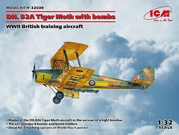 Фото ICM DH.82A Tiger Moth (ICM32038)