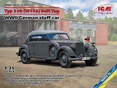 Фото ICM WWII German staff car Typ 320 W142 Soft Top (ICM35542)