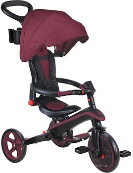 Фото Globber Explorer Trike Foldable 4 в 1 Burgundy (732-202-2)