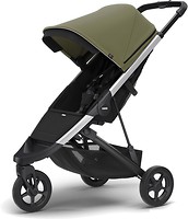 Фото Thule прогулочная Spring с козырьком Aluminium/Olive (TH 11300100-11300304)