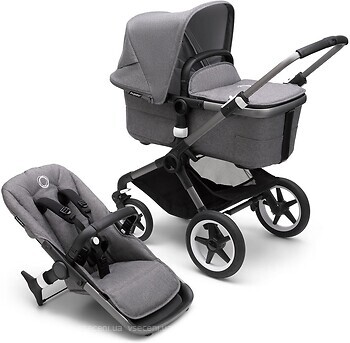 Фото Bugaboo 2 в 1 Fox 3 Graphite/Grey Melange/Grey Melange