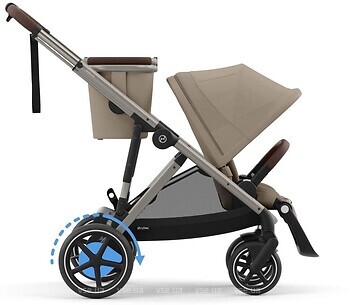 Фото Cybex прогулочная eGazelle S TPE Almond Beige (524000547)