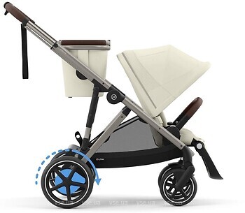 Фото Cybex прогулочная eGazelle S TPE Seashell Beige (524000541)