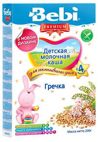 Фото Bebi Premium Каша молочная Гречневая 200 г