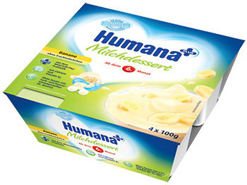 Фото Humana Продукт кисломолочный Банан с пребиотиками 4x100 г