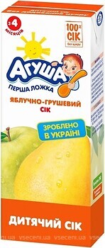 Фото Агуша сок Яблоко-груша осветленный 200 мл