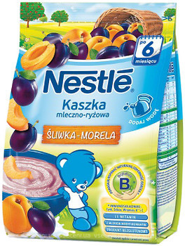 Фото Nestle Каша молочная рисовая со сливой и абрикосом 230 г