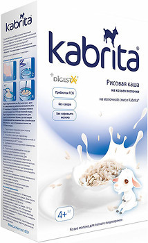 Фото Kabrita Каша рисовая на козьем молоке 180 г