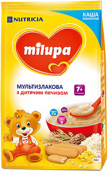 Фото Milupa Каша молочная мультизлаковая с печеньем 210 г