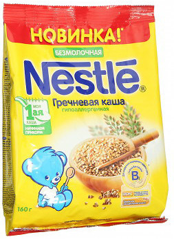 Фото Nestle Каша безмолочная гречневая гипоаллергенная 160 г