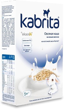 Фото Kabrita Каша овсяная на козьем молоке 180 г