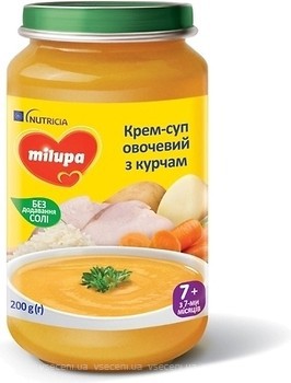 Фото Milupa Крем-суп овощной с курицей 200 г