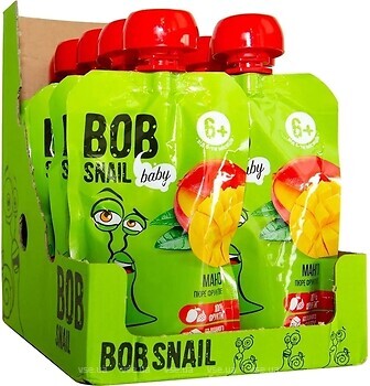 Фото Bob Snail пюре Манго 10x 90 г