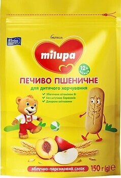Фото Milupa Детское печенье с яблочно-персиковым вкусом 150 г