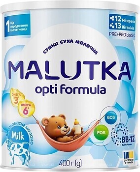 Фото Малютка Молочная смесь Opti Formula 1 400 г