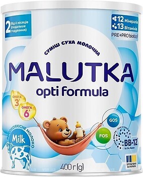 Фото Малютка Молочная смесь Opti Formula 2 400 г