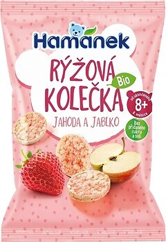 Фото Hamanek Хлебцы рисовые клубника и яблоко 35 г