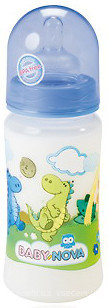 Фото Baby-Nova Бутылочка пластиковая с широким горлом 300 мл (48002)