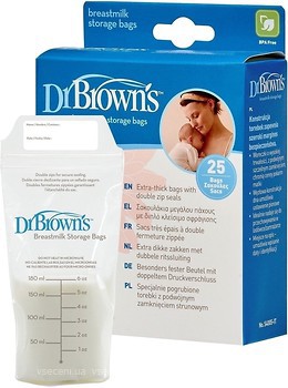 Фото Dr. Browns Пакеты для хранения грудного молока 25 шт. (S4005)