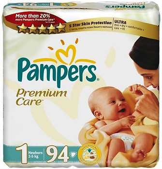 Фото Pampers Premium Care Newborn 1 (94 шт)