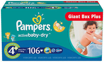 Фото Pampers Active Baby-Dry Maxi 4 (106 шт)