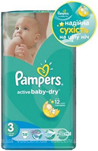 Фото Pampers Active Baby-Dry Midi 3 (58 шт)