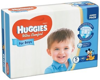 Фото Huggies Ultra Comfort 5 для мальчиков (42 шт)