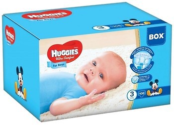 Фото Huggies Ultra Comfort 3 для мальчиков (108 шт)