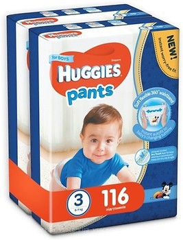 Фото Huggies Pants 3 для мальчиков (116 шт)