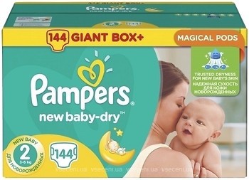 Фото Pampers New Baby-Dry Mini 2 (144 шт)