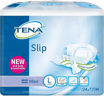 Фото Tena Подгузники для взрослых Slip Maxi Large (92-144 см) 24 шт