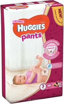 Фото Huggies Pants 3 для девочек (44 шт)