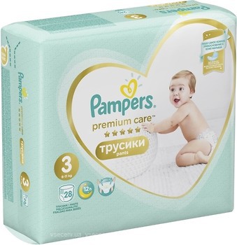 Фото Pampers Pants Premium Care Midi 3 (28 шт)